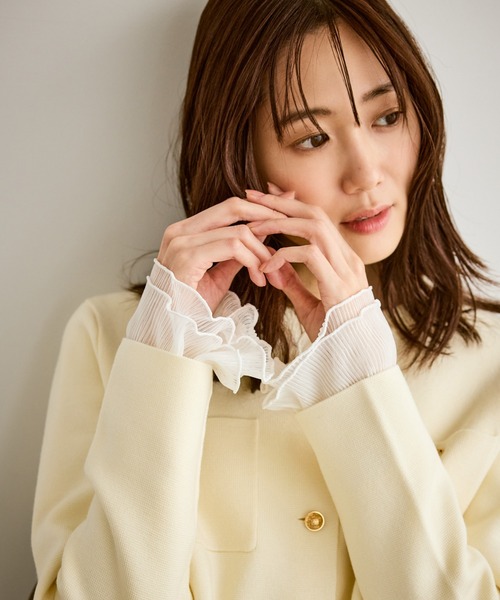 ROPE' PICNIC（ロペピクニック）の「袖ラメシアープリーツカットトップス（Tシャツ/カットソー・レディース・ホワイト・FREE）」の20枚目の写真
