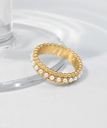 blackdia ocean（ブラックダイヤオーシャン）の「blackdia ocean パールボールサンドリング（リング・レディース）」