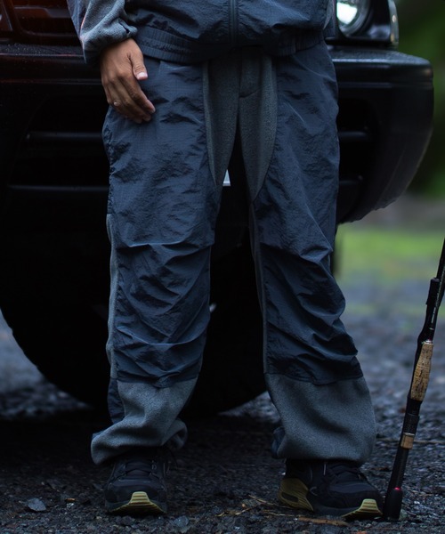 ムラサキスポーツ(ムラサキスポーツ)の「DEAR LAUREL/ディアローレル ロングパンツ フリースパンツ POLARTEC ポーラテック フィッシング 保温 セットアップ対応 D25F-3107(その他パンツ・メンズ・グレー/ブラック・M/L)」の2枚目の写真