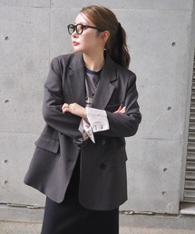 LAULEN | stitch double breasted jacket /ステッチダブルブレストジャケット(テーラードジャケット)