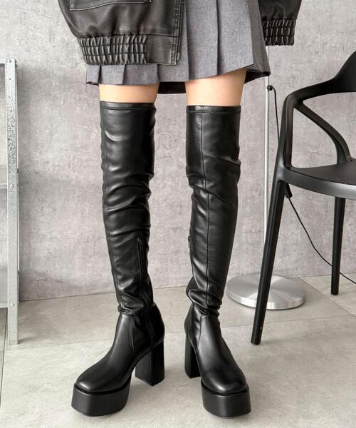 WEGO/【25年秋冬新作】ニーハイブーツ（ブーツ）｜WEGO