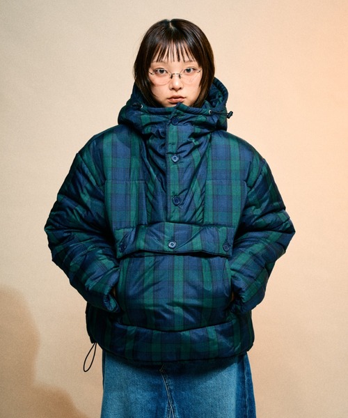セール】anorak puffer jacket / 中綿アノラックアウター（ダウン