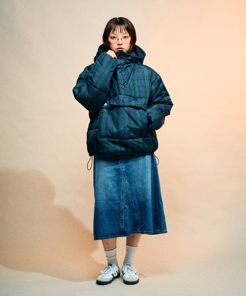 セール】anorak puffer jacket / 中綿アノラックアウター（ダウン