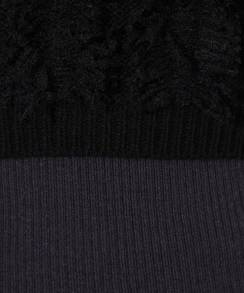 N.（N. Natural Beauty Basic）（エヌエヌナチュラルビューティーベーシック）の「フリンジニットベストセット（ニット/セーター・レディース・アイボリー/ブラック・MEDIUM）」の19枚目の写真