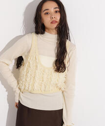 N.（N. Natural Beauty Basic） | フリンジニットベストセット(ニット/セーター)