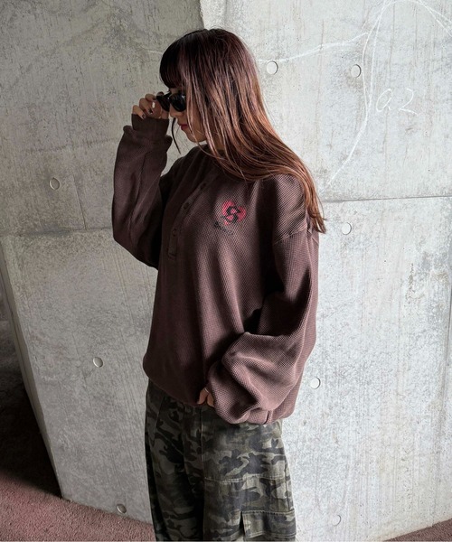 sedacle（セダクル）の「アソートヘンリー加工サーマルプルオーバー（Tシャツ/カットソー・メンズ・グレー/ブラウン/ネイビー/カーキ/ブルー系その他/レオパード・SMALL/MEDIUM/LARGE）」の19枚目の写真