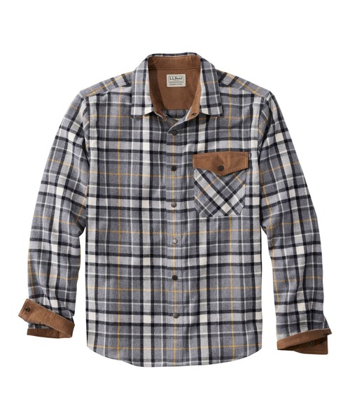 L.L.Bean(エルエルビーン)の「スコッチ・プラッド・フランネル・シャツ、スナップフロント スライトリー・フィット(すっきりフィット) 米国フィット・レギュラー(シャツ/ブラウス・メンズ・グレー系その他/ブラウン系その他/ブルー系その他/グリーン系その他/ブルー系その他2・SMALL/MEDIUM/LARGE)」の2枚目の写真