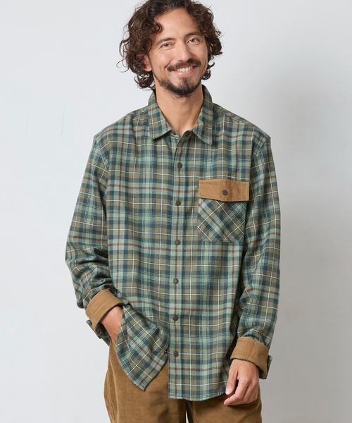 L.L.Bean(エルエルビーン)の「スコッチ・プラッド・フランネル・シャツ、スナップフロント スライトリー・フィット(すっきりフィット) 米国フィット・レギュラー(シャツ/ブラウス・メンズ・グレー系その他/ブラウン系その他/ブルー系その他/グリーン系その他/ブルー系その他2・SMALL/MEDIUM/LARGE)」の4枚目の写真