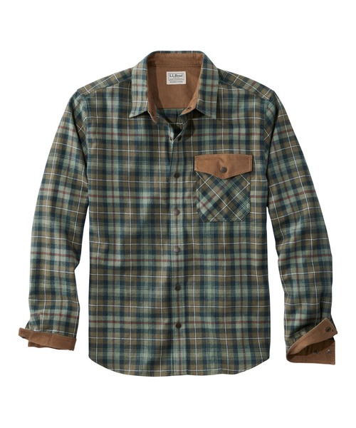 L.L.Bean(エルエルビーン)の「スコッチ・プラッド・フランネル・シャツ、スナップフロント スライトリー・フィット(すっきりフィット) 米国フィット・レギュラー(シャツ/ブラウス・メンズ・グレー系その他/ブラウン系その他/ブルー系その他/グリーン系その他/ブルー系その他2・SMALL/MEDIUM/LARGE)」の20枚目の写真