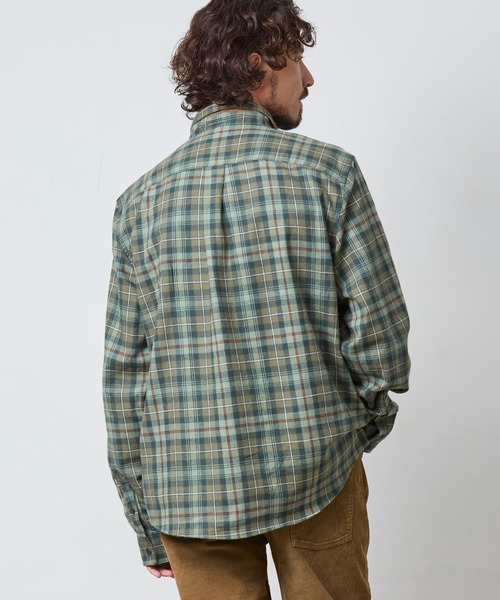 L.L.Bean(エルエルビーン)の「スコッチ・プラッド・フランネル・シャツ、スナップフロント スライトリー・フィット(すっきりフィット) 米国フィット・レギュラー(シャツ/ブラウス・メンズ・グレー系その他/ブラウン系その他/ブルー系その他/グリーン系その他/ブルー系その他2・SMALL/MEDIUM/LARGE)」の15枚目の写真