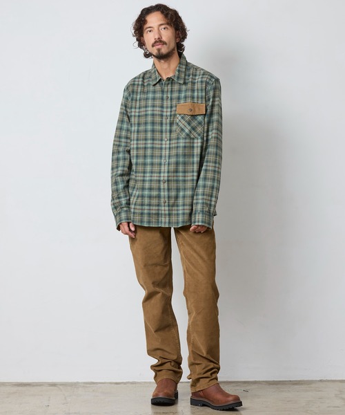 L.L.Bean(エルエルビーン)の「スコッチ・プラッド・フランネル・シャツ、スナップフロント スライトリー・フィット(すっきりフィット) 米国フィット・レギュラー(シャツ/ブラウス・メンズ・グレー系その他/ブラウン系その他/ブルー系その他/グリーン系その他/ブルー系その他2・SMALL/MEDIUM/LARGE)」の16枚目の写真