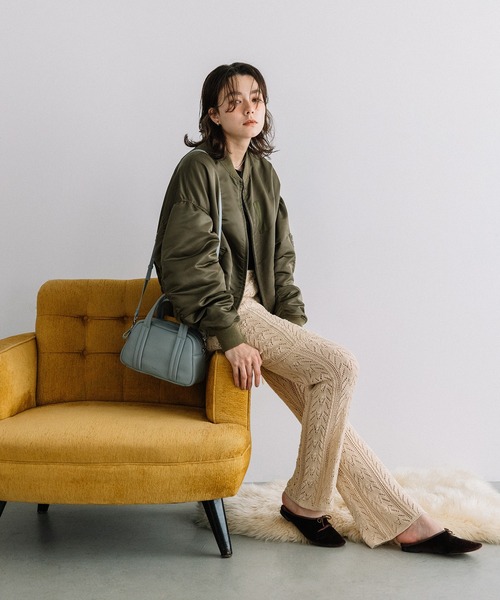 Beau're(ヴュレ)の「BEAURE Soft Leather ボストン(ボストンバッグ・レディース・ブラウン/アイボリー/ブラック/グレー系その他・FREE)」の7枚目の写真