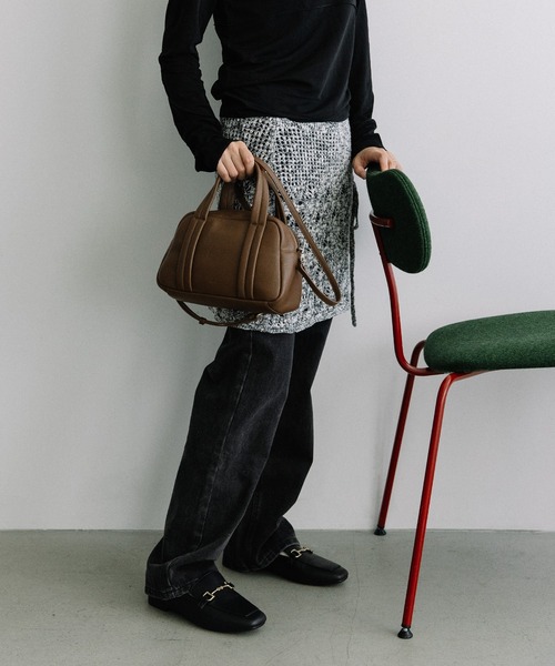 Beau're(ヴュレ)の「BEAURE Soft Leather ボストン(ボストンバッグ・レディース・ブラウン/アイボリー/ブラック/グレー系その他・FREE)」の20枚目の写真