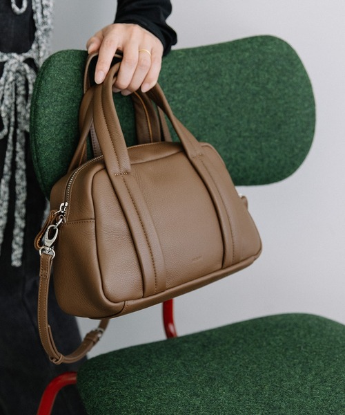 Beau're(ヴュレ)の「BEAURE Soft Leather ボストン(ボストンバッグ・レディース・ブラウン/アイボリー/ブラック/グレー系その他・FREE)」の21枚目の写真