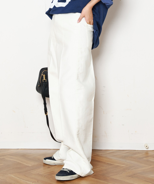 AP STUDIO（エーピーストゥディオ）の「モールスキンアシンメトリーパンツ（その他パンツ・レディース・ホワイト系その他・36/38/40）」の7枚目の写真