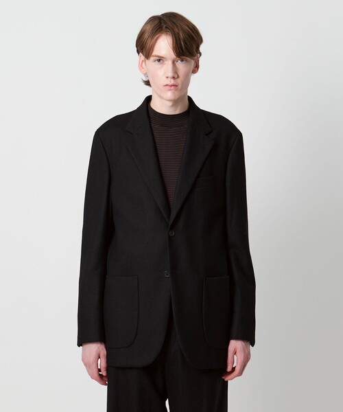 District（ディストリクト）の「＜District＞ウールギャバジン ウォッシュド シングル 2ボタン テーラードジャケット（テーラードジャケット・メンズ・ブラック/ダークグレー・M/XL/S/L）」の4枚目の写真