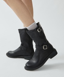 Aunt Marie's | ダブルベルトショートブーツ(ブーツ)