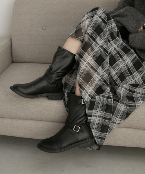 Aunt Marie's（アントマリーズ）の「ダブルベルトショートブーツ（ブーツ・レディース・ブラック・SMALL/MEDIUM/LARGE）」の17枚目の写真