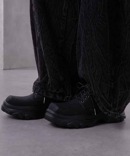 Loose/ルース（ルース）の「ハイブリッド スクエアハイソールシューズ（その他シューズ・メンズ・ブラック・42/40/44）」の4枚目の写真