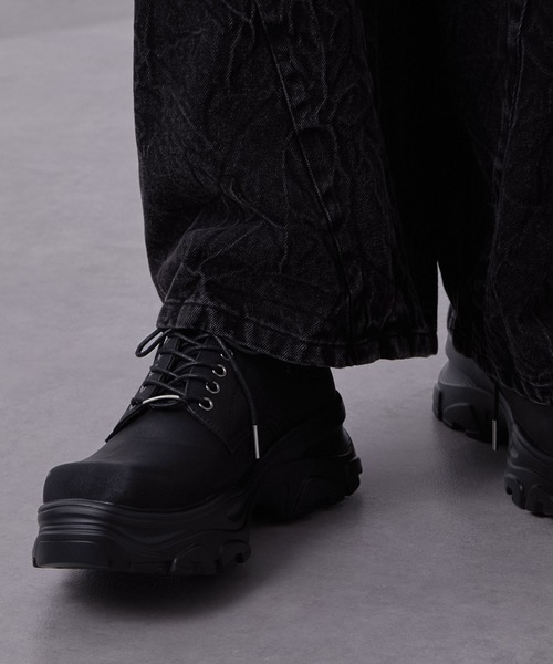 Loose/ルース（ルース）の「ハイブリッド スクエアハイソールシューズ（その他シューズ・メンズ・ブラック・42/40/44）」の5枚目の写真