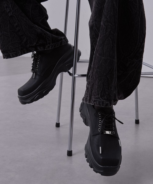 Loose/ルース（ルース）の「ハイブリッド スクエアハイソールシューズ（その他シューズ・メンズ・ブラック・42/40/44）」の8枚目の写真