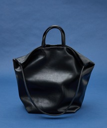 collex | 2WAY底マチワイド レザーライクワンショルダーバッグ(トートバッグ)