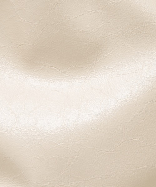 collex（コレックス）の「2WAY底マチワイド レザーライクワンショルダーバッグ（トートバッグ・レディース・アイボリー/ブラック/ゴールド・フリー）」の8枚目の写真