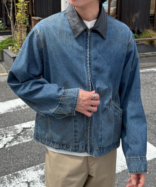 BIG MAC(ビッグマック)の「【BIG MAC】LIGHT DENIM WORK JACKET(デニムジャケット・メンズ・ネイビー・M/L)」の1枚目の写真