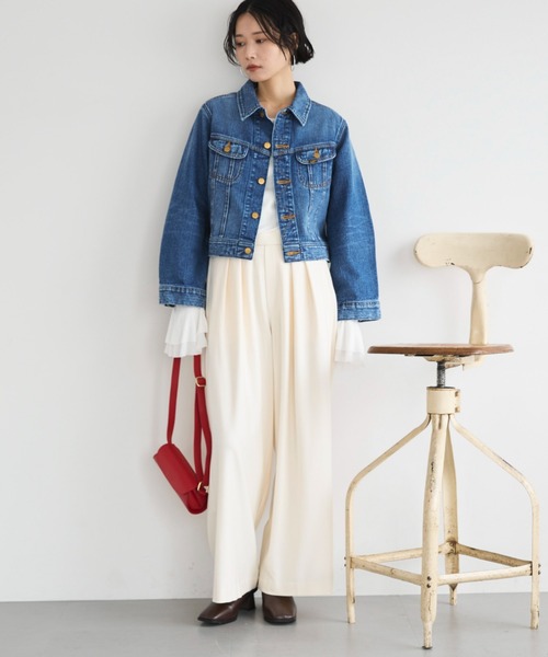 Doux archives(ドゥアルシーヴ)の「【Lee】RIDERS JACKET(デニムジャケット・レディース・ブルー/ブラック・MEDIUM)」の5枚目の写真