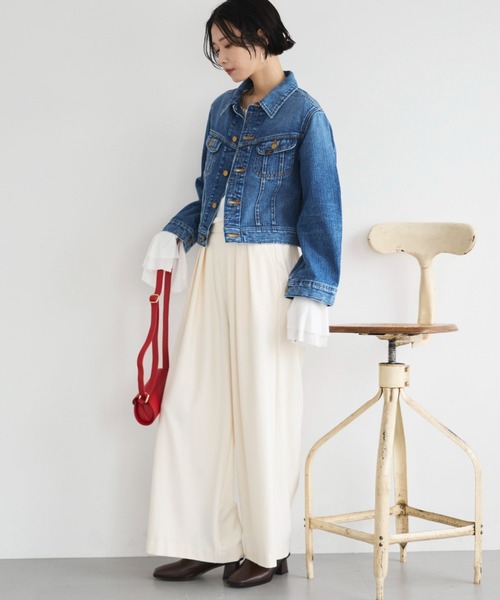 Doux archives(ドゥアルシーヴ)の「【Lee】RIDERS JACKET(デニムジャケット・レディース・ブルー/ブラック・MEDIUM)」の6枚目の写真