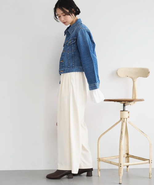 Doux archives(ドゥアルシーヴ)の「【Lee】RIDERS JACKET(デニムジャケット・レディース・ブルー/ブラック・MEDIUM)」の7枚目の写真