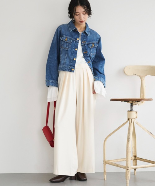 Doux archives(ドゥアルシーヴ)の「【Lee】RIDERS JACKET(デニムジャケット・レディース・ブルー/ブラック・MEDIUM)」の11枚目の写真