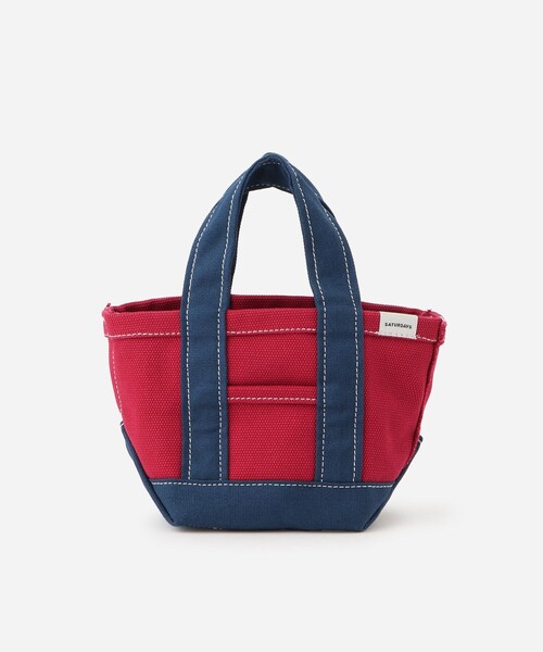 Saturdays NYC（サタデーズ ニューヨークシティ ）の「Canvas Mini Tote Bag（トートバッグ・メンズ・ブラック/イエロー/ミント/レッド/ネイビー・FREE）」の5枚目の写真