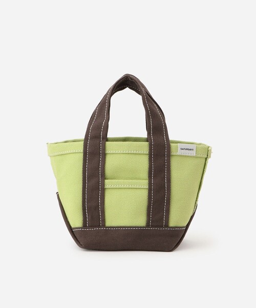 Saturdays NYC（サタデーズ ニューヨークシティ ）の「Canvas Mini Tote Bag（トートバッグ・メンズ・ブラック/イエロー/ミント/レッド/ネイビー・FREE）」の2枚目の写真