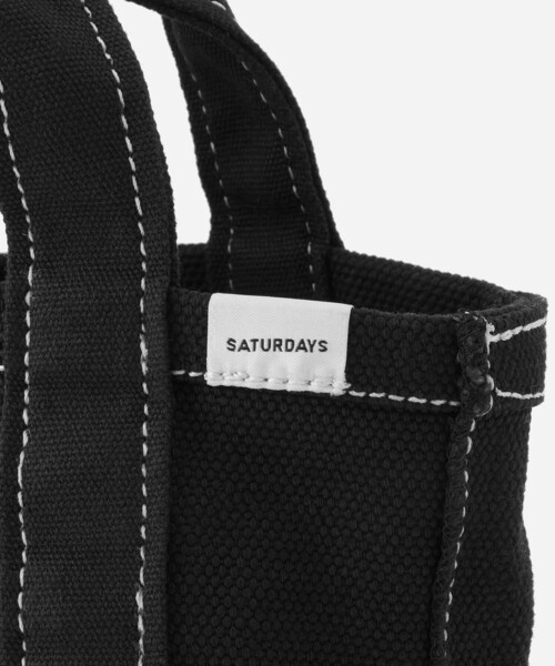Saturdays NYC（サタデーズ ニューヨークシティ ）の「Canvas Mini Tote Bag（トートバッグ・メンズ・ブラック/イエロー/ミント/レッド/ネイビー・FREE）」の7枚目の写真