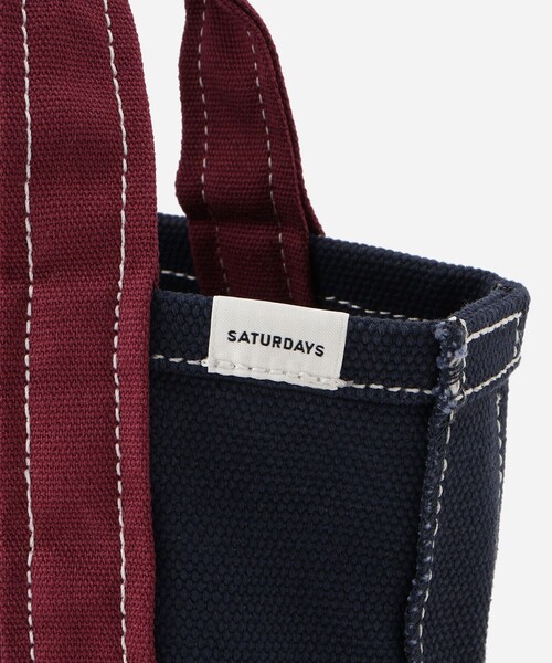 Saturdays NYC（サタデーズ ニューヨークシティ ）の「Canvas Mini Tote Bag（トートバッグ・メンズ・ブラック/イエロー/ミント/レッド/ネイビー・FREE）」の9枚目の写真
