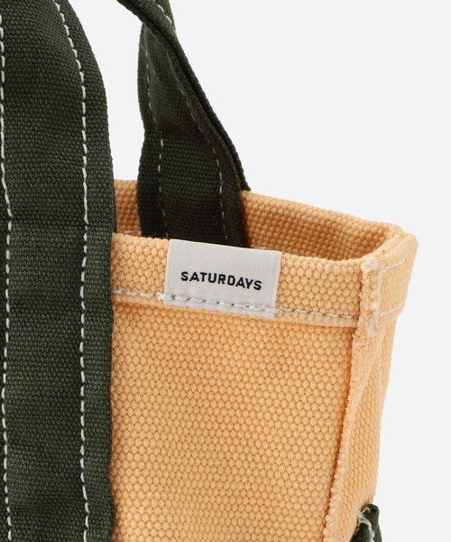 Saturdays NYC（サタデーズ ニューヨークシティ ）の「Canvas Mini Tote Bag（トートバッグ・メンズ・ブラック/イエロー/ミント/レッド/ネイビー・FREE）」の11枚目の写真