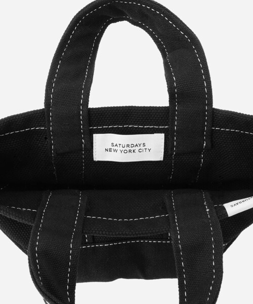 Saturdays NYC（サタデーズ ニューヨークシティ ）の「Canvas Mini Tote Bag（トートバッグ・メンズ・ブラック/イエロー/ミント/レッド/ネイビー・FREE）」の12枚目の写真