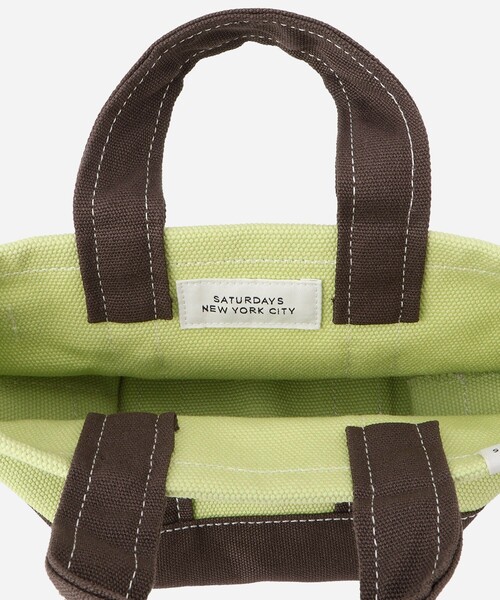 Saturdays NYC（サタデーズ ニューヨークシティ ）の「Canvas Mini Tote Bag（トートバッグ・メンズ・ブラック/イエロー/ミント/レッド/ネイビー・FREE）」の13枚目の写真