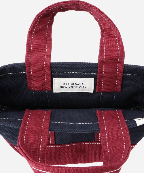 Saturdays NYC（サタデーズ ニューヨークシティ ）の「Canvas Mini Tote Bag（トートバッグ・メンズ・ブラック/イエロー/ミント/レッド/ネイビー・FREE）」の14枚目の写真