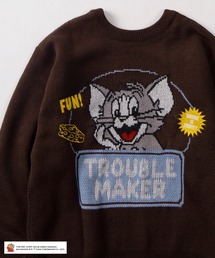 Tom＆Jerry（トムアンドジェリー）の「【72】【TOM＆JERRY/トムとジェリー】トラブルメーカー ジャガードニット（ニット/セーター）」