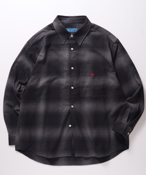 BEVERLY HILLS POLO CLUB（ビバリーヒルズポロクラブ）の「【BEVERLY HILLS POLO CLUB/ビバリーヒルズポロクラブ】ネルチェックレギュラーカラーシャツ（シャツ/ブラウス・メンズ・ブラック/ブルー/グレー/ベージュ・M/L/LL）」の15枚目の写真