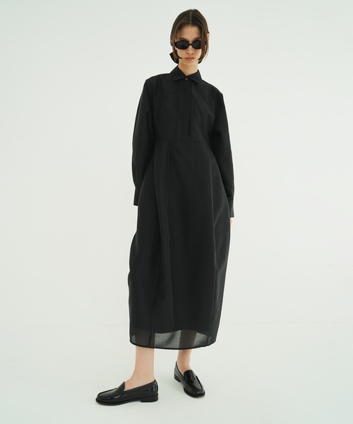 FLUFFY SHEER SHAPE ONEPIECE（ワンピース）｜CLANE（クラネ）の