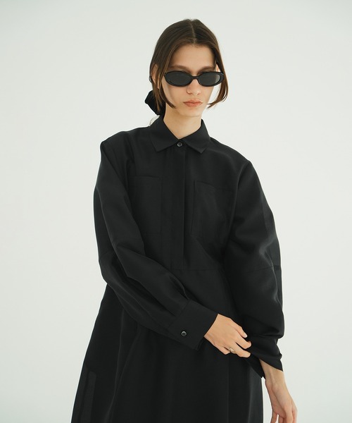 セール】FLUFFY SHEER SHAPE ONEPIECE（ワンピース）｜CLANE（クラネ