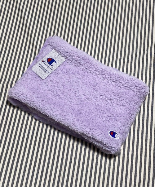 Champion（チャンピオン）の「champion KIDS / 2FACEボアネックウォーマー / 767-0025（ネックウォーマー/スヌード・キッズ・アイボリー/ブラック/ミント/パープル/ベージュ・FREE）」の5枚目の写真