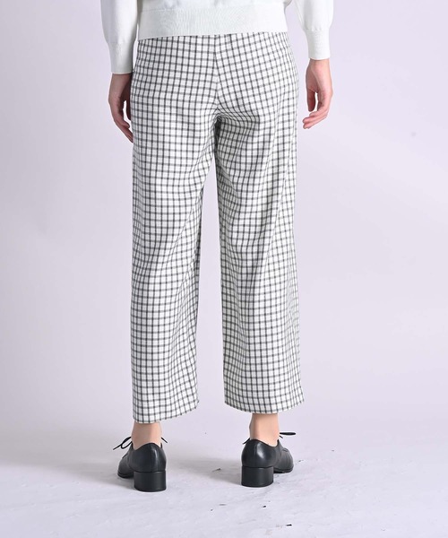 RAW FUDGE（ローファッジ）の「チェック柄ウエストタックワイドパンツ（その他パンツ・レディース・グレー/オフホワイト・M）」の10枚目の写真