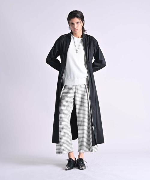 RAW FUDGE（ローファッジ）の「チェック柄ウエストタックワイドパンツ（その他パンツ・レディース・グレー/オフホワイト・M）」の13枚目の写真