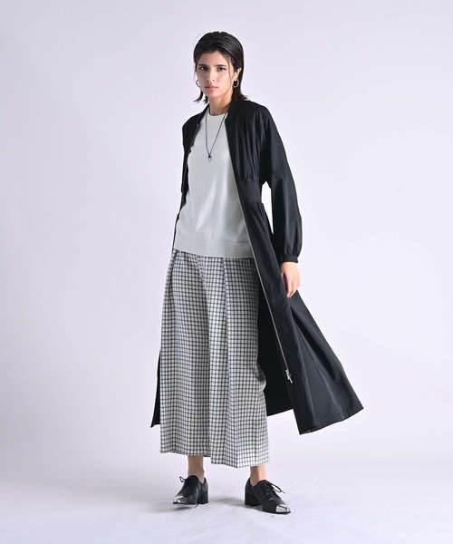 RAW FUDGE（ローファッジ）の「チェック柄ウエストタックワイドパンツ（その他パンツ・レディース・グレー/オフホワイト・M）」の14枚目の写真