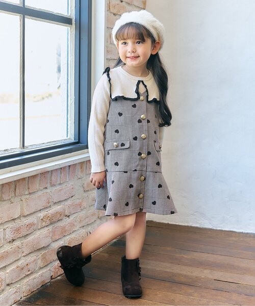 apres les cours（アプレレクール）の「【ジュニア対応】セーラーニット（ニット/セーター・キッズ・グリーン/アイボリー/ローズ・80/90/100/110/120/130/140）」の4枚目の写真