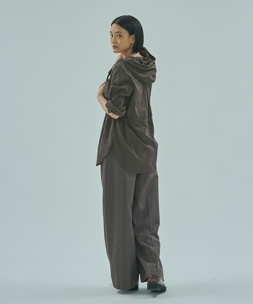 ROSE BUD（ローズバッド）の「LIGHT HOODED SHIRT（シャツ/ブラウス・レディース・ブラック/ブラウン・ONE SIZE）」の16枚目の写真